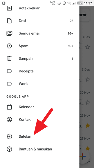 Screenshot 20191205 113747 - Cara Matikan Fungsi Swipe Di Gmail Dengan Mudah