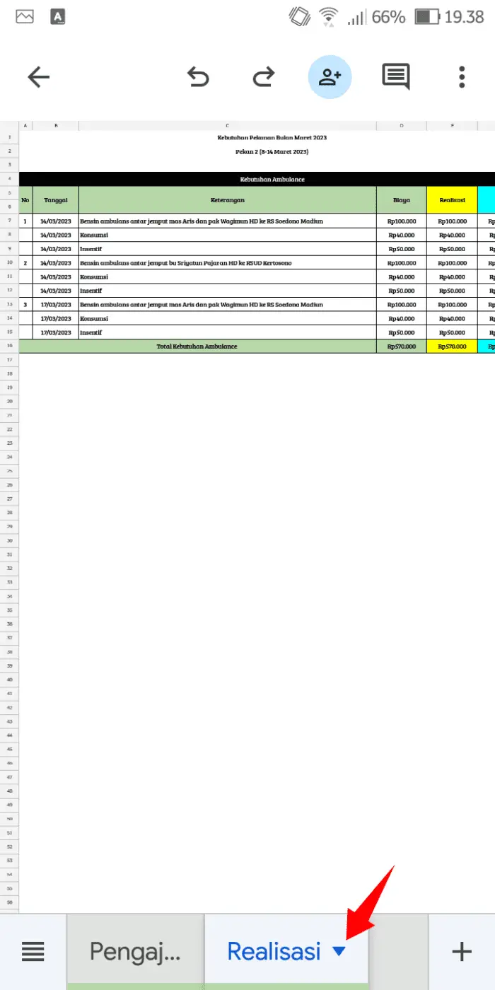 Cara Menyembunyikan Sheet Di Aplikasi Google Spreadsheet