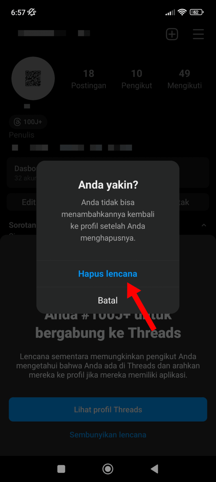 Cara Hapus Badge Threads Di Profil Instagram Kamu