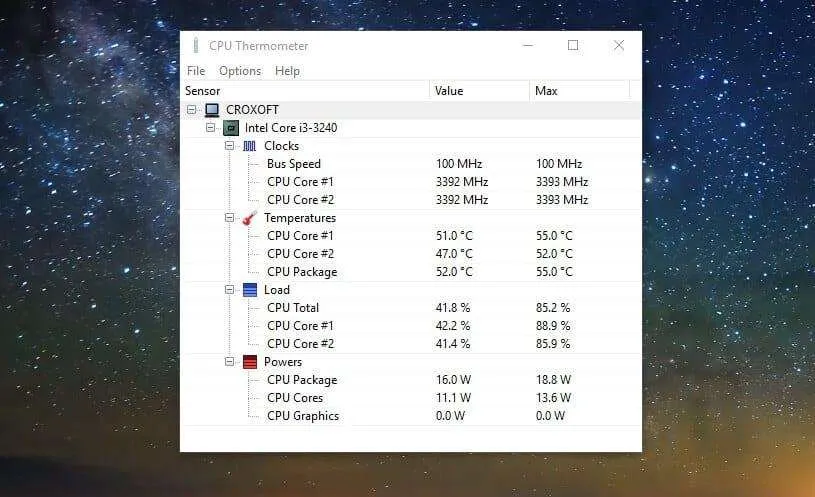 10 Software Terbaik untuk Monitor Suhu Laptop/Komputer 8 CPU Thermometer