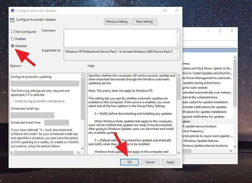 Cara Mematikan Windows Update
