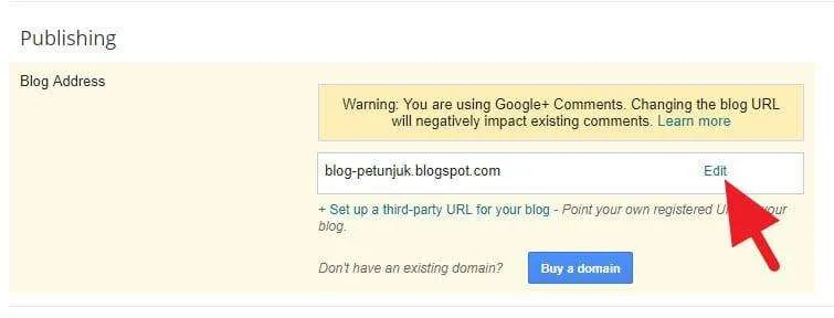 Cara Mengganti Nama Blogger