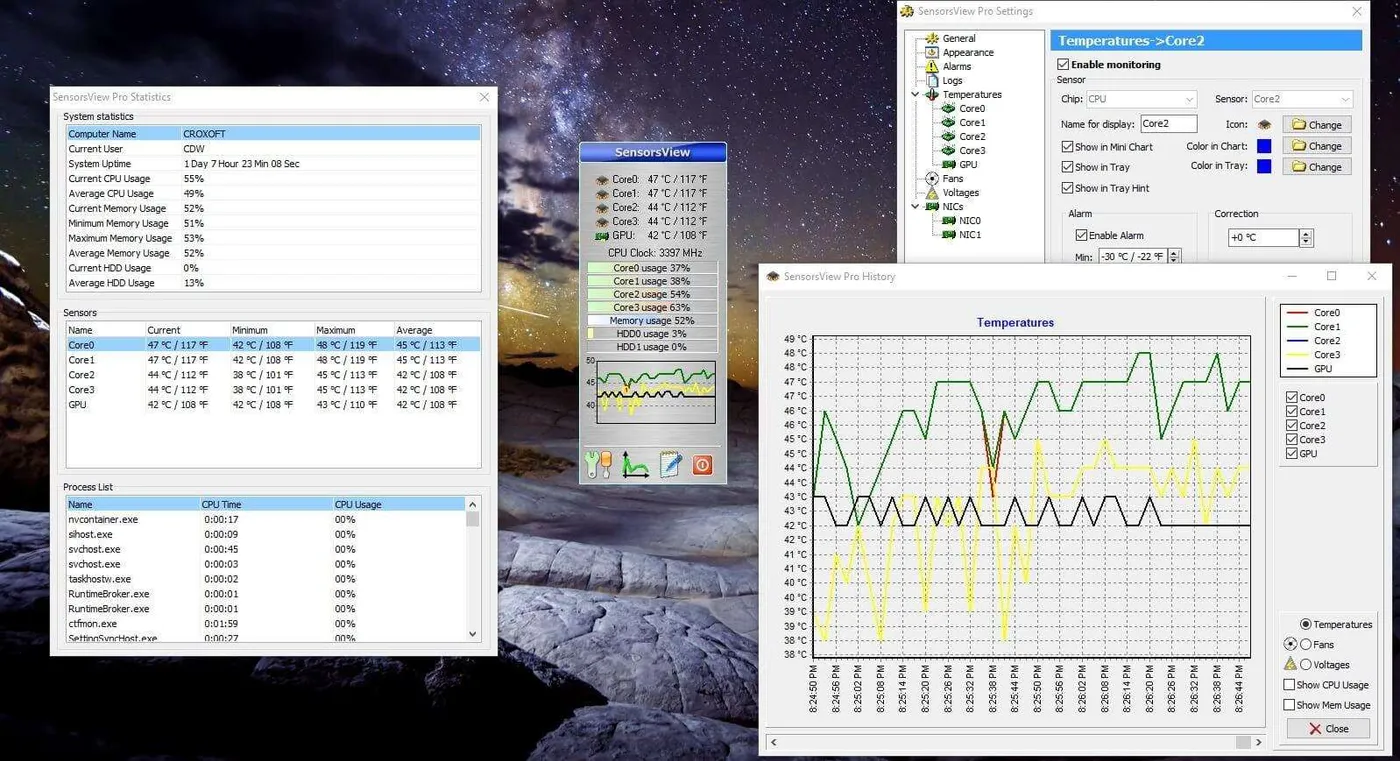 10 Software Terbaik untuk Monitor Suhu Laptop/Komputer 12 SensorsView