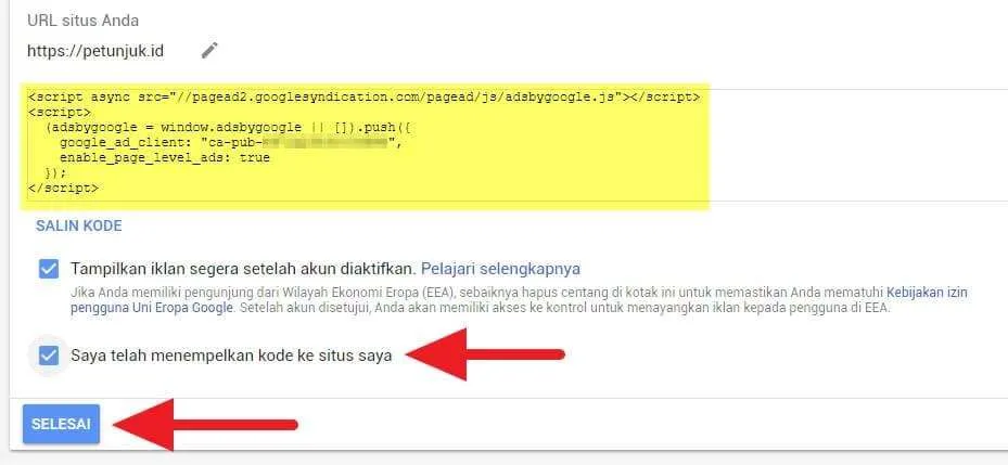 Cara Daftar Adsense Non-Hosted