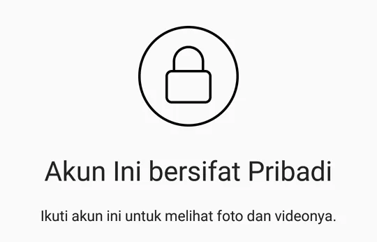 Cara Instagram Bersifat Pribadi