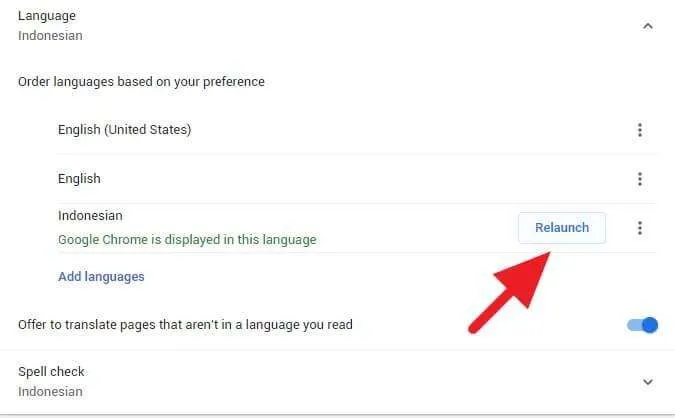 Cara Membuat Google Chrome Bahasa Indonesia