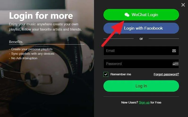 login joox pc wechat 2 Cara Login ke Joox PC Menggunakan Akun WeChat 4 login joox pc wechat 2