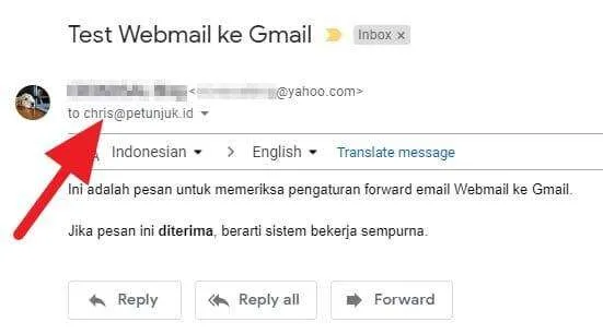 Cara Mudah Forward Email cPanel ke Gmail/Yahoo Pribadi 8 webmail ke gmail