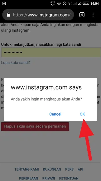 Cara Hapus Akun Instagram Kamu Secara Permanen 6 Hapus Instagram Permanen