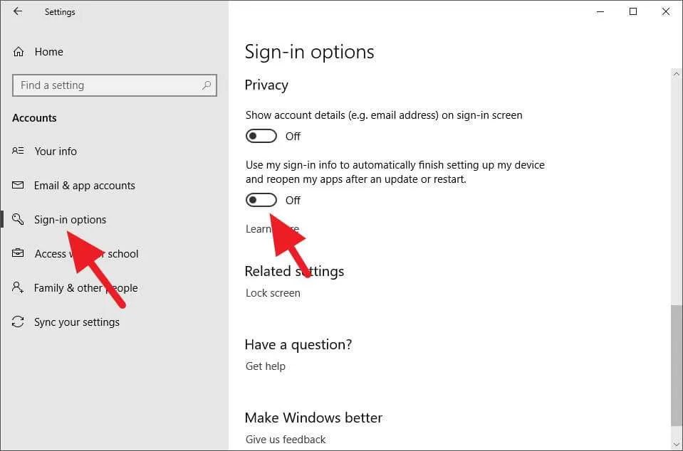 Mencegah Windows 10 Membuka Kembali Aplikasi Terakhir saat Startup 5 Mencegah Windows 10 Membuka Kembali Aplikasi Terakhir saat Startup
