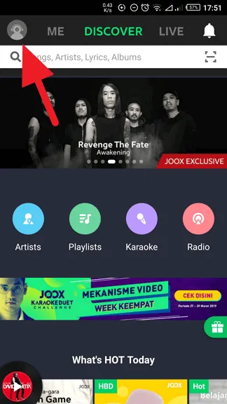 Ganti Bahasa Joox