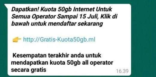 Scam WhatsApp
