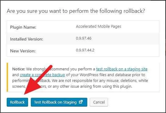 Cara Rollback Plugin WordPress dengan Cepat 6 Memulai rollback plugin