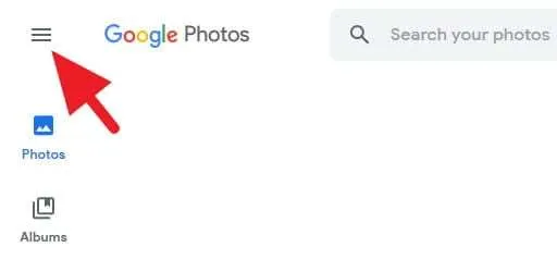Cara Dapatkan Google Drive UNLIMITED untuk Simpan Foto & Video 3 Ikon menu hamburger Google Photos