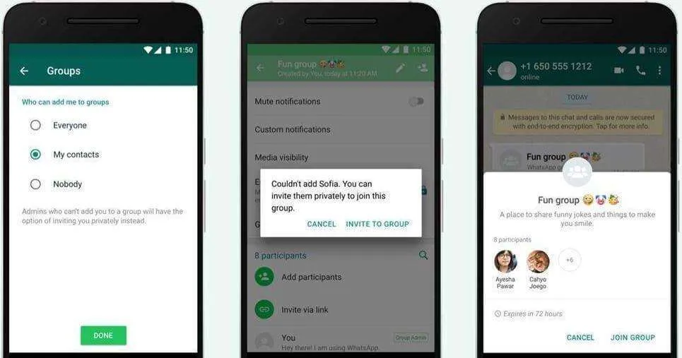 Mencegah Orang Lain Memasukkan ke Grup WhatsApp