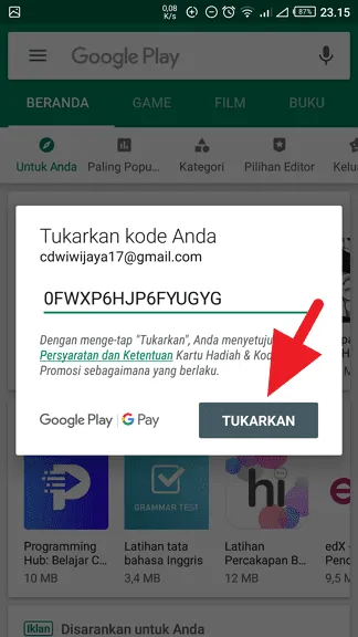Cara Beli Voucher Google Play dengan OVO Points 14 Redeem Kode Voucher Google Play 4 Cara Beli Voucher Google Play dengan OVO Points 12 Redeem Kode Voucher Google Play 4
