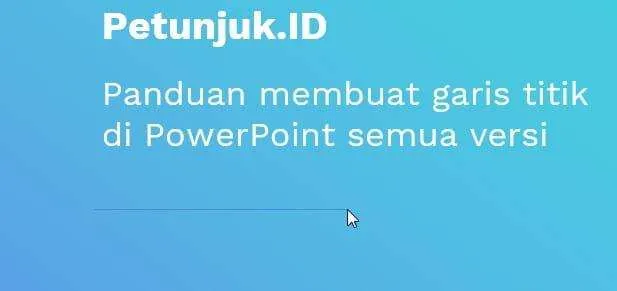 Garis Titik PowerPoint 3 Cara Membuat Garis Titik-titik di PowerPoint 3 Garis Titik PowerPoint 3