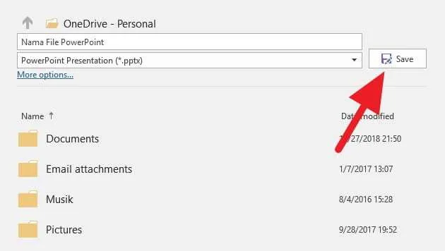 3 Cara Menyimpan File PowerPoint dengan Cepat 12 Menyimpan PowerPoint 5 3 Cara Menyimpan File PowerPoint dengan Cepat 12 Menyimpan PowerPoint 5