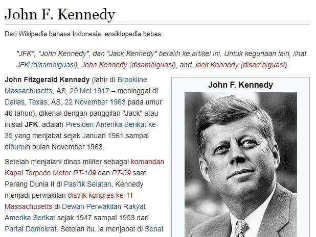 Cara Mencegah Teks Berubah Saat Dipindahkan ke PowerPoint 3 John F. Kennedy Wikipedia