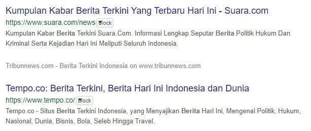 Memblokir Website Hasil Pencarian Google 7 3 Cara Blokir Situs Tertentu dari Hasil Pencarian Google 14 Memblokir Website Hasil Pencarian Google 7