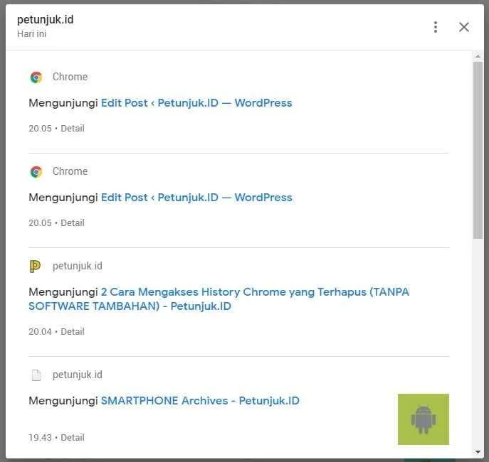 3 Cara Mengakses History Chrome yang Terhapus 5 Mengembalikan History Chrome 3 3 Cara Mengakses History Chrome yang Terhapus 5 Mengembalikan History Chrome 3