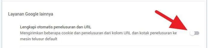 Mematikan Saran Pencarian Chrome PC 4 2 Cara Membersihkan Saran Pencarian di Chrome 9 Mematikan Saran Pencarian Chrome PC 4