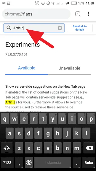 Menghilangkan Berita Chrome Android Cara Hilangkan Berita dari Chrome Android 4 Menghilangkan Berita Chrome Android