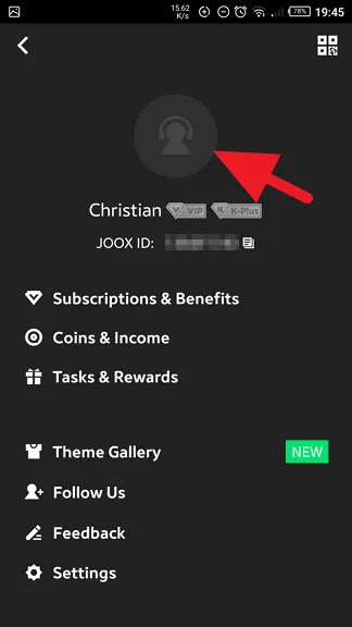 Ganti Foto Profil Joox 7 Cara Ganti Foto Profil 'Joox' Sesuai Keinginan 2 Ganti Foto Profil Joox 7