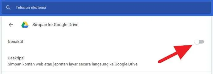 Noaktifkan ekstensi Cara Cepat Hapus Ekstensi di Google Chrome PC 7 Noaktifkan ekstensi