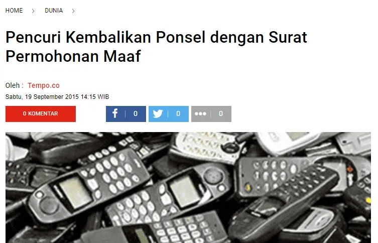 Pencuri kembalikan ponsel 1 3 Cara Kembalikan Foto dari Ponsel yang Hilang/Dicuri 4 Pencuri kembalikan ponsel 1