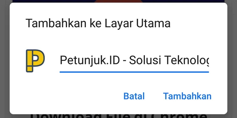 Shortcut website 7 Cara Membuat Chrome Android Lebih Cepat 6 Shortcut website