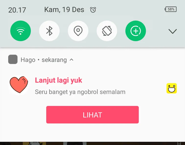 Notifikasi Hago 2 Cara Blokir Notifikasi Mengganggu dari Hago 3 Notifikasi Hago