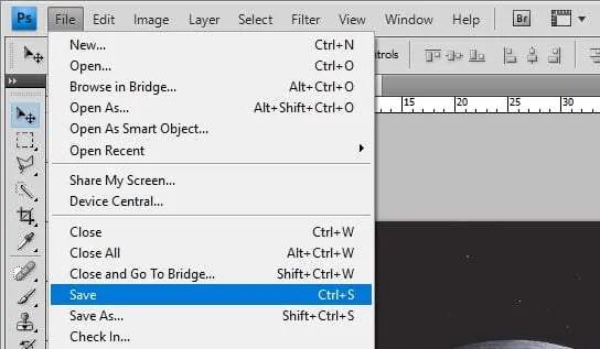 Save Photoshop 2 Cara Membalikkan Gambar di Photoshop 9 Save Photoshop 2