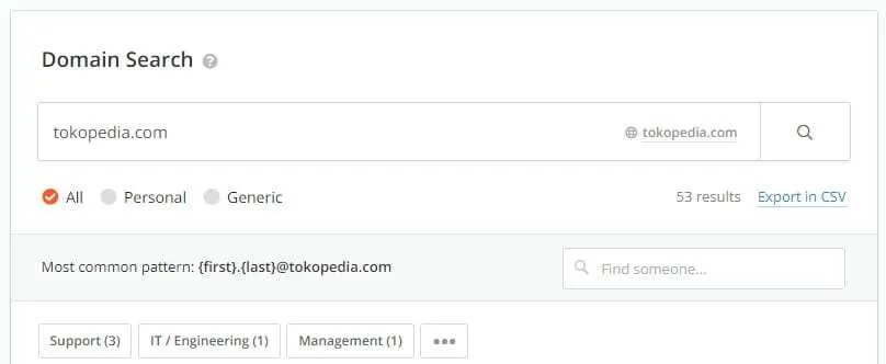 mencari email di Hunter 4 Cara Mengetahui Kontak Pemilik Website dengan Mudah 9 mencari email di Hunter