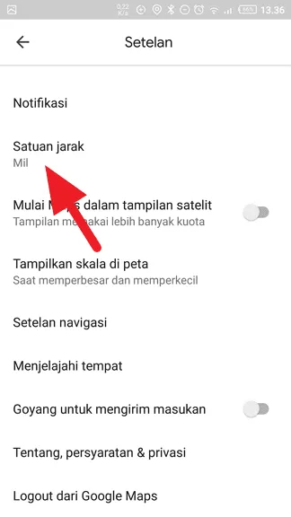 Satuan jarak Cara Ubah Mil ke Kilometer di Google Maps 5 Satuan jarak