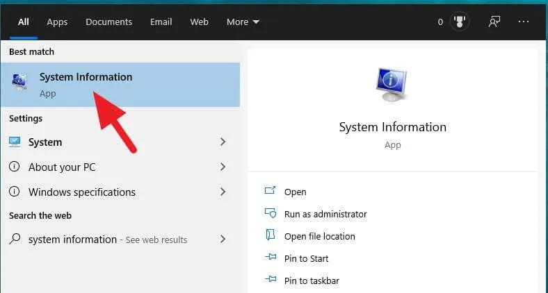 Cara Mengetahui PC/Laptop Windows 10 32-bit atau 64-bit 5 System Information Cara Mengetahui PC/Laptop Windows 10 32-bit atau 64-bit 5 System Information