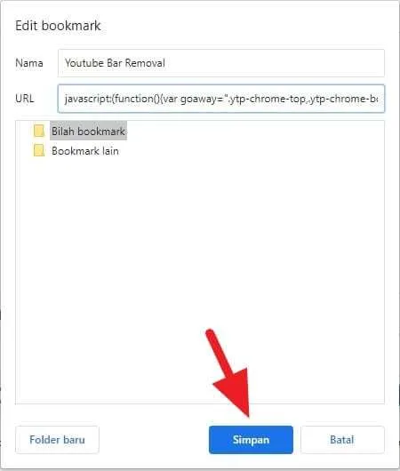 bookmark baru Cara Hilangkan Video Bar di Youtube 5 bookmark baru
