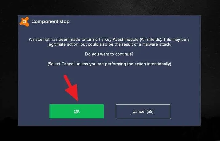 confirm ok 3 Cara Jalankan Program yang Diblokir Avast 5 confirm ok