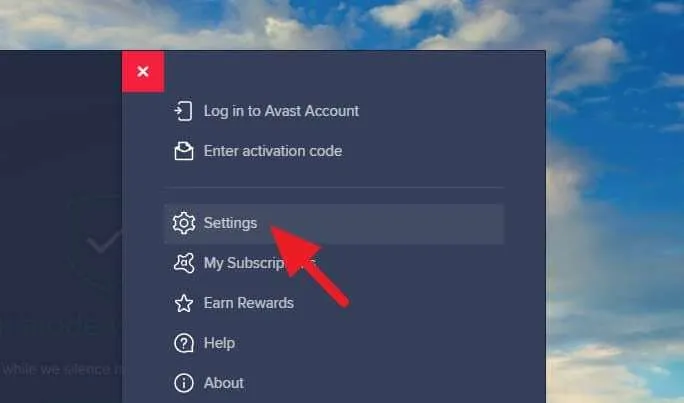 settings avast 1 3 Cara Jalankan Program yang Diblokir Avast 9 settings avast 1