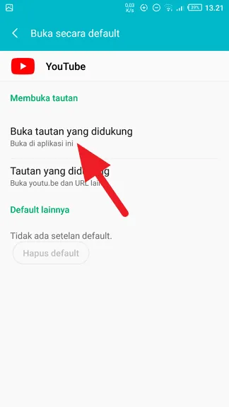 Buka tautan yang didukung Cara Mencegah Aplikasi Youtube Terbuka Saat Klik Link Youtube 7 Buka tautan yang didukung