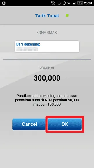 Konfirmasi Cara Mudah Tarik Tunai ATM BCA Tanpa Bawa Kartu 8 Konfirmasi