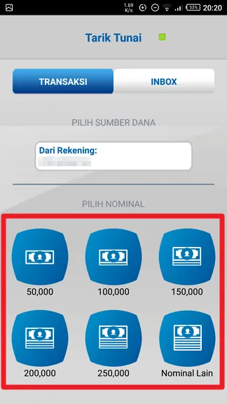 Pilih Nominal Cara Mudah Tarik Tunai ATM BCA Tanpa Bawa Kartu 6 Pilih Nominal