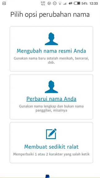 Cara Mengganti Nama PayPal Menggunakan KTP 6 Alasan penggantian nama Cara Mengganti Nama PayPal Menggunakan KTP 6 Alasan penggantian nama