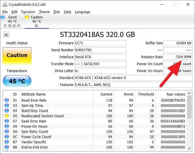3 Cara Mengetahui RPM HDD dengan Cepat 5 CrystalDiskInfo RPM 3 Cara Mengetahui RPM HDD dengan Cepat 5 CrystalDiskInfo RPM