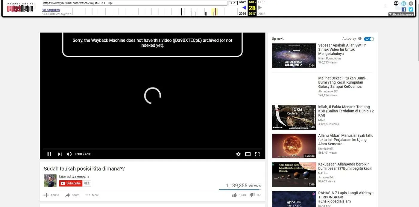 wayback machine video youtube yang dihapus 3 Cara Mengetahui Video YouTube yang Sudah Dihapus 9 wayback machine video youtube yang dihapus