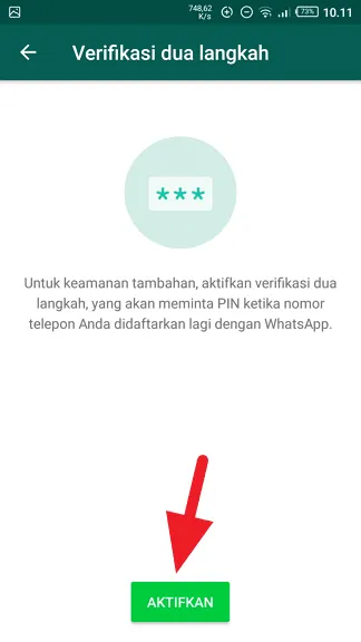 Aktifkan Cara Aktifkan Verifikasi Dua Langkah WhatsApp Agar Anti Sadap 6 Aktifkan