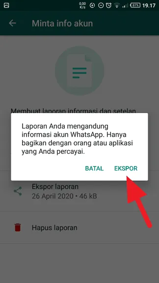 Ekspor Cara Mengetahui Kapan Akun WhatsApp Kamu Dibuat 10 Ekspor