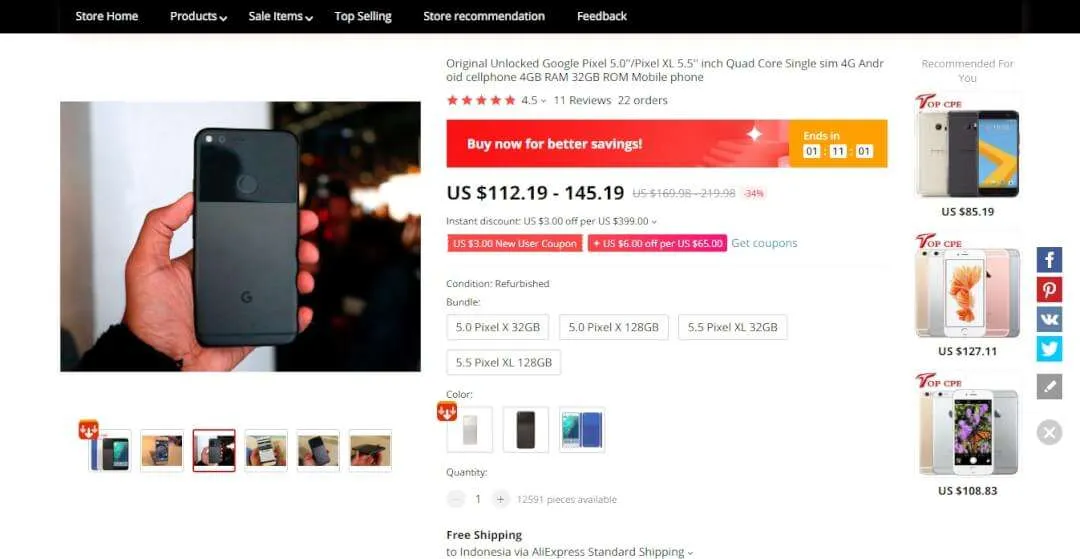 Produk AliExpress 3 Cara Download Semua Gambar Produk AliExpress dengan Cepat 5 Produk AliExpress