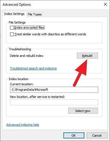 Rebuild Cara Mengecualikan Folder dari Pencarian Windows 7 Rebuild