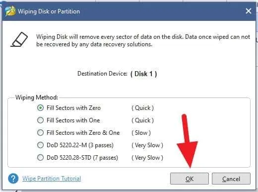 fill sectors Cara Format Total HDD Sehingga File Tidak Bisa Kembali 5 fill sectors